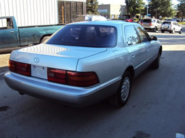 1991 LEXUS LS400 STD MODEL 4 DOOR SEDAN 4.0L V8 2WD COLOR WHITE Z13508 