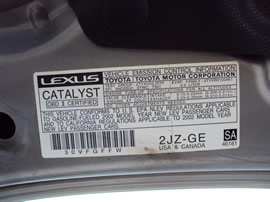 2002 LEXUS IS300 4 DOOR STATION WAGON 3.0L IN LINE AT RWD COLOR SILVER Z14758