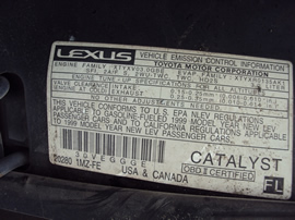 1999 LEXUS RX 300 SUV 3.0L AT AWD COLOR BLACK STK  Z12333